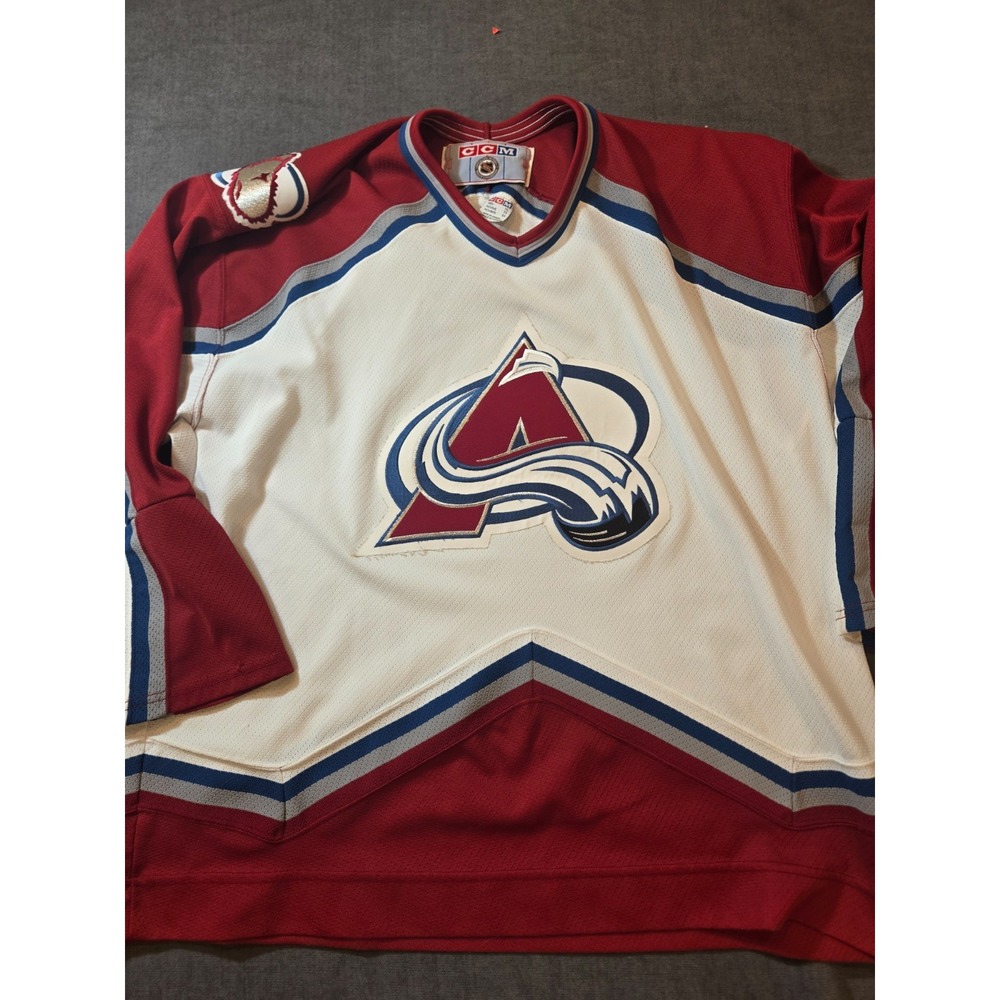 Colorado Avalanche Jersey Mens Large CCM Maska Air Knit NHL Hockey 90s Blank XL